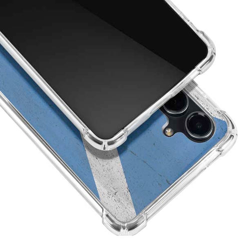 Scotland Flag Distressed Galaxy S23 FE Clear Case