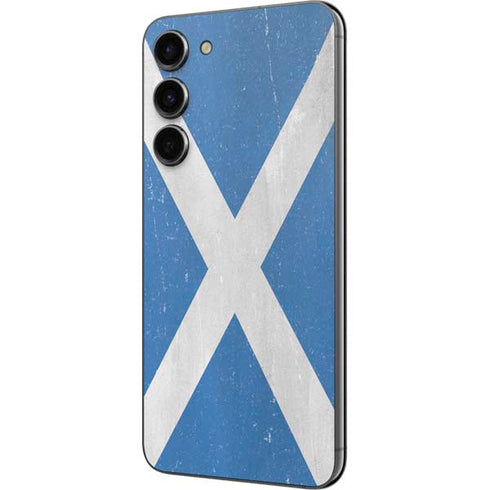 Scotland Flag Distressed Galaxy S23 Plus Skin