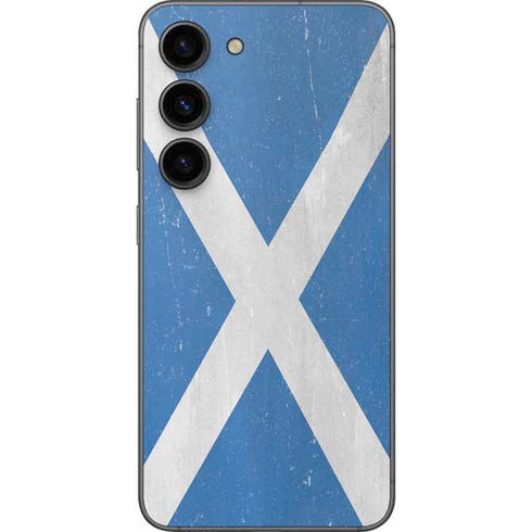 Scotland Flag Distressed Galaxy S23 Skin