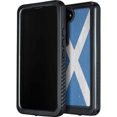 Scotland Flag Distressed Galaxy S23 Waterproof Case