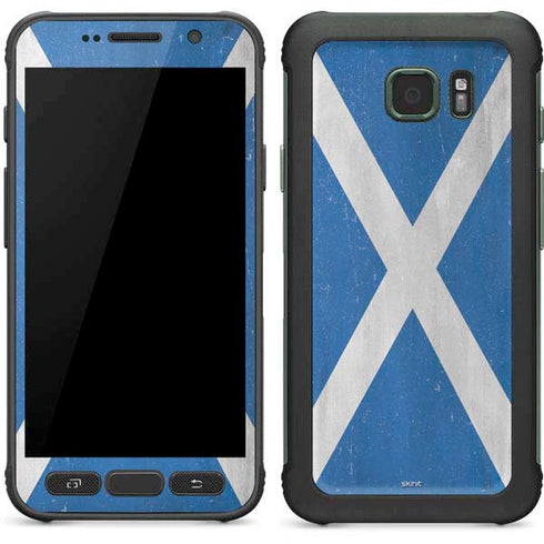 Scotland Flag Distressed Galaxy S7 Active Skin