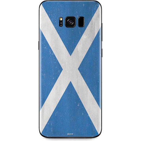 Scotland Flag Distressed Galaxy S8 Skin