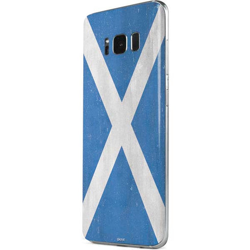 Scotland Flag Distressed Galaxy S8 Skin