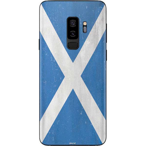 Scotland Flag Distressed Galaxy S9 Plus Skin