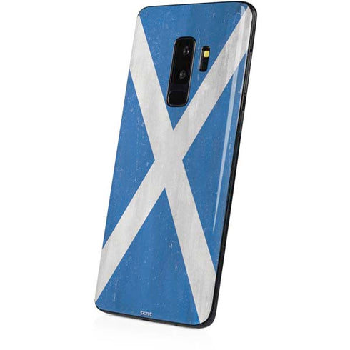 Scotland Flag Distressed Galaxy S9 Plus Skin