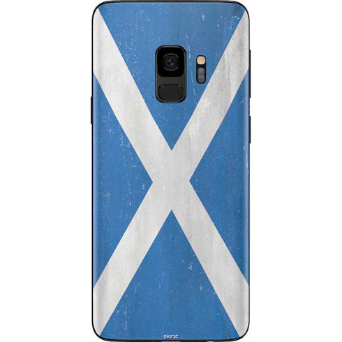 Scotland Flag Distressed Galaxy S9 Skin