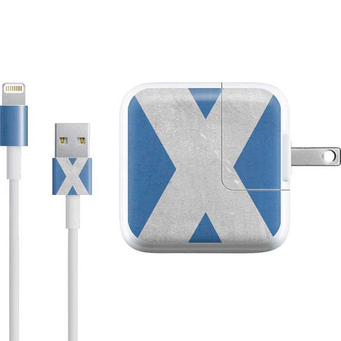 Scotland Flag Distressed iPad Charger (10W USB) Skin