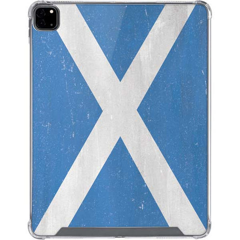 Scotland Flag Distressed iPad Pro 12.9in (2020) Clear Case