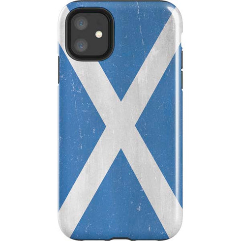 Scotland Flag Distressed iPhone 11 Impact Case
