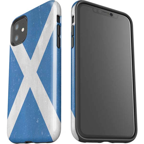 Scotland Flag Distressed iPhone 11 Impact Case