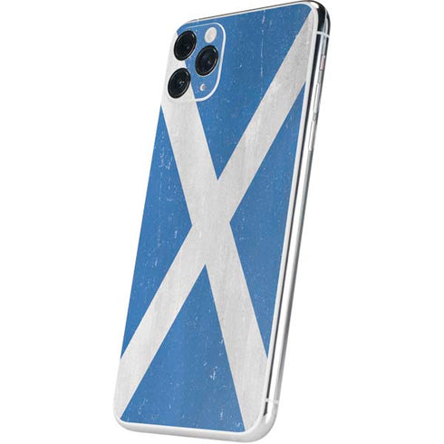 Scotland Flag Distressed iPhone 11 Pro Max Skin