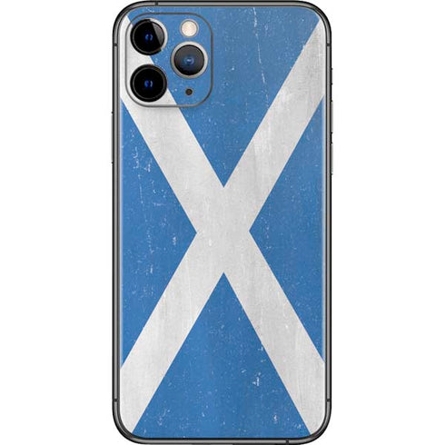 Scotland Flag Distressed iPhone 11 Pro Skin