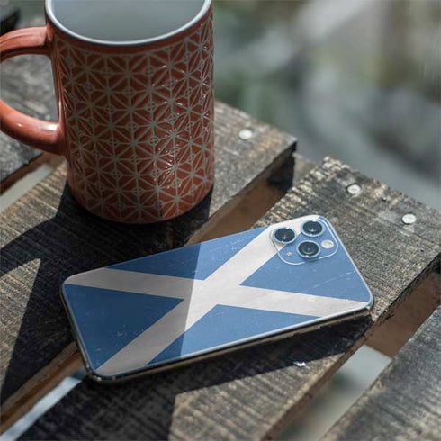 Scotland Flag Distressed iPhone 11 Pro Skin