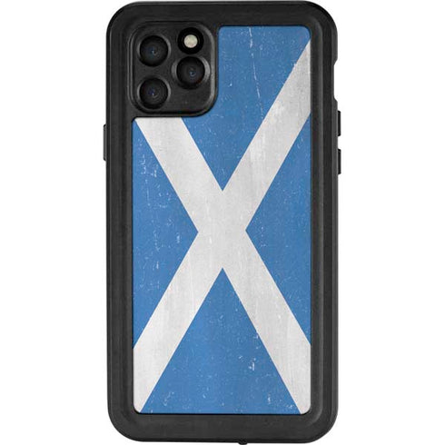 Scotland Flag Distressed iPhone 11 Pro Waterproof Case