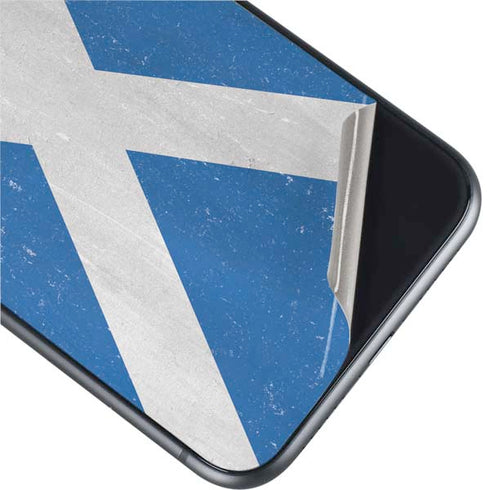 Scotland Flag Distressed iPhone 11 Skin