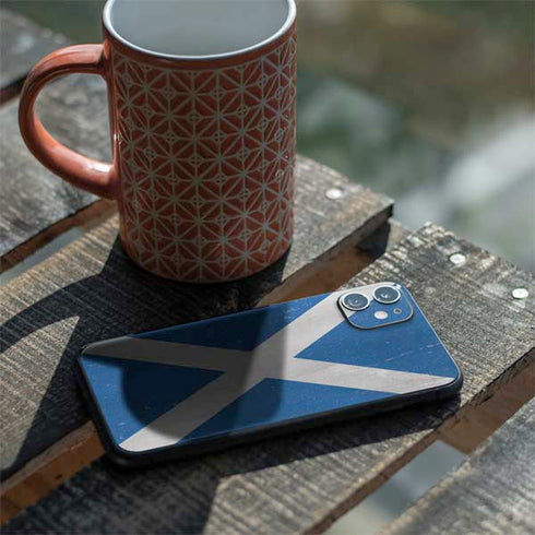 Scotland Flag Distressed iPhone 11 Skin