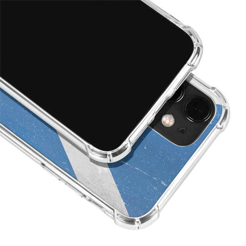 Scotland Flag Distressed iPhone 12 Clear Case