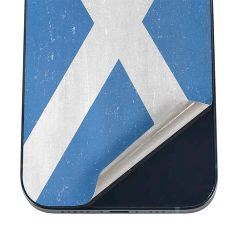 Scotland Flag Distressed iPhone 12 Mini Skin