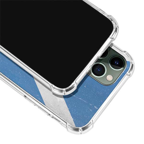 Scotland Flag Distressed iPhone 12 Pro Clear Case