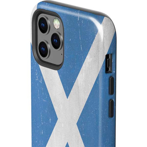 Scotland Flag Distressed iPhone 12 Pro Impact Case