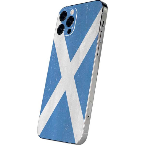 Scotland Flag Distressed iPhone 12 Pro Max Skin