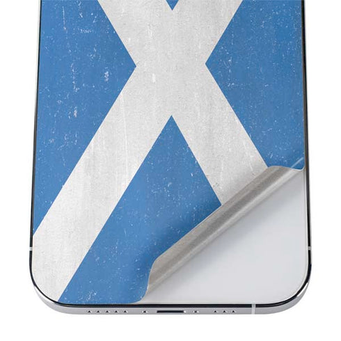 Scotland Flag Distressed iPhone 12 Pro Max Skin