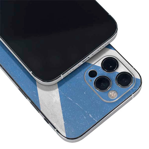 Scotland Flag Distressed iPhone 12 Pro Max Skin