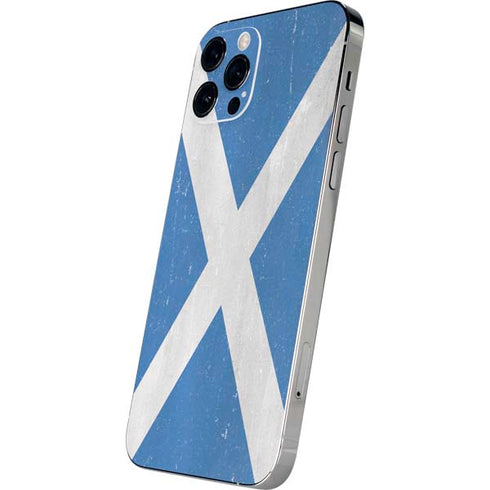 Scotland Flag Distressed iPhone 12 Pro Skin