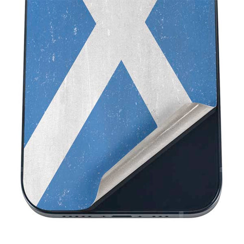 Scotland Flag Distressed iPhone 12 Skin