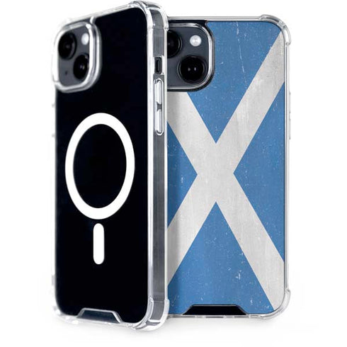 Scotland Flag Distressed iPhone 13 MagSafe Case