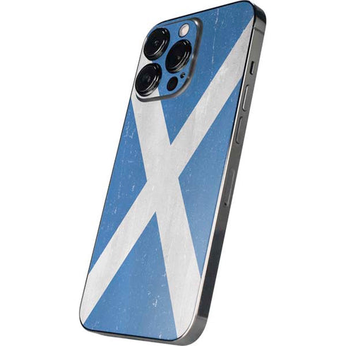 Scotland Flag Distressed iPhone 13 Pro Max Skin
