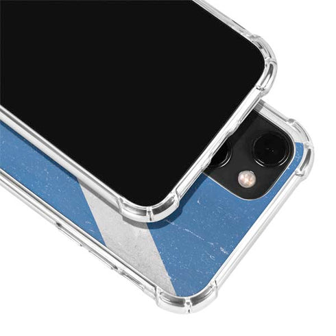 Scotland Flag Distressed iPhone 14 Clear Case