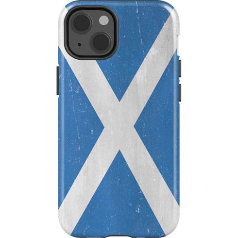 Scotland Flag Distressed iPhone 15 Impact Case