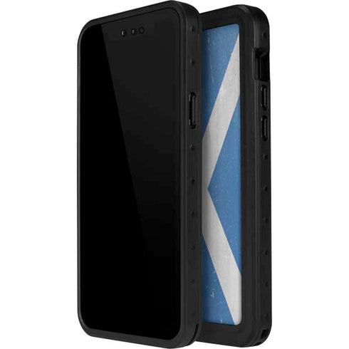 Scotland Flag Distressed iPhone 14 Pro Waterproof Case