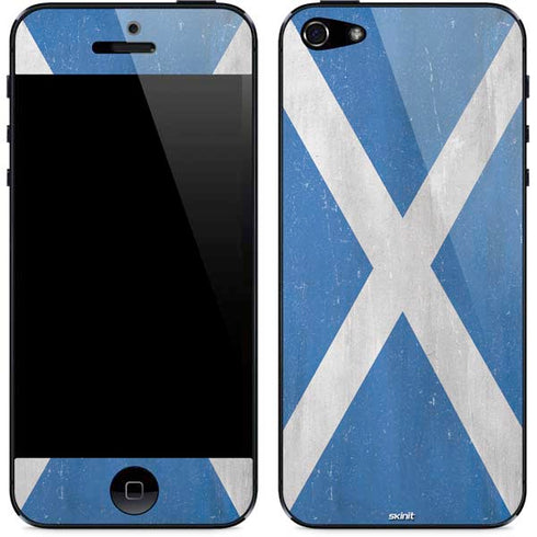 Scotland Flag Distressed iPhone 5/5s/5SE Skin