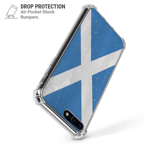 Scotland Flag Distressed iPhone 7/8 Plus Clear Case