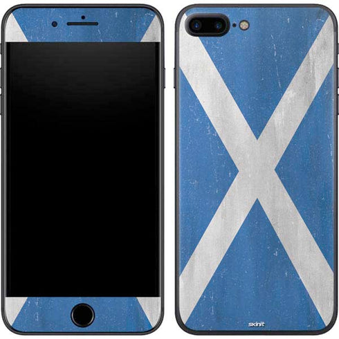 Scotland Flag Distressed iPhone 8 Plus Skin