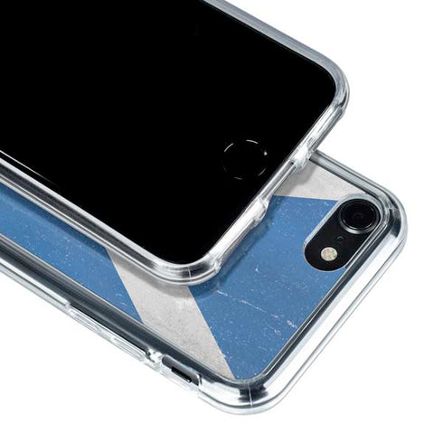 Scotland Flag Distressed iPhone SE (2nd & 3rd Gen) Clear Case