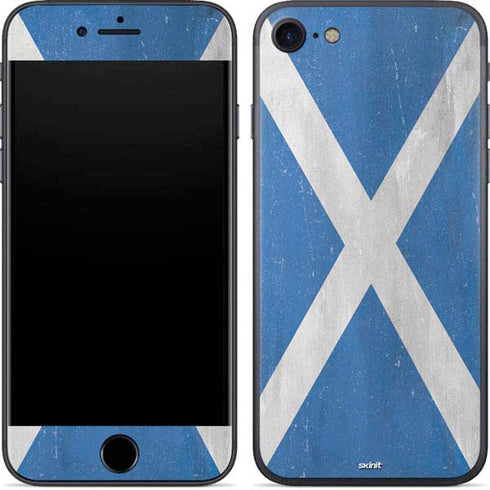 Scotland Flag Distressed iPhone SE (2nd & 3rd Gen) Skin