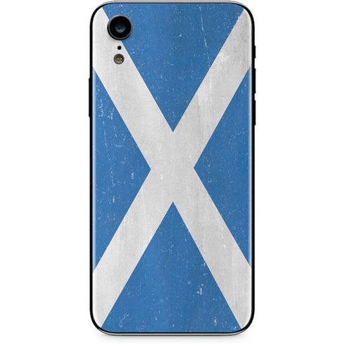 Scotland Flag Distressed iPhone XR Skin