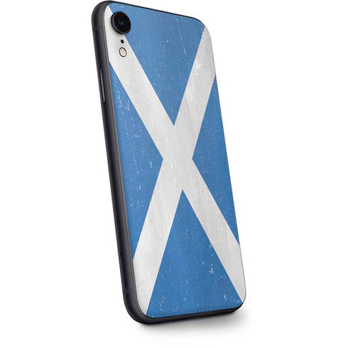 Scotland Flag Distressed iPhone XR Skin