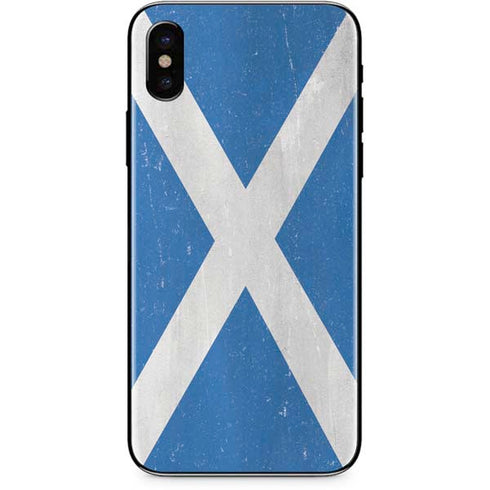 Scotland Flag Distressed iPhone XS Max Skin