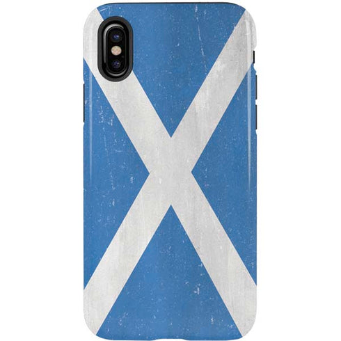 Scotland Flag Distressed iPhone XS Pro Case