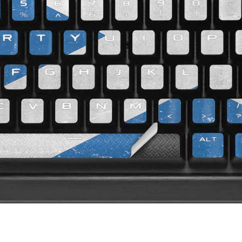 Scotland Flag Distressed K95 RGB PLATINUM Mechanical Gaming Keyboard Skin