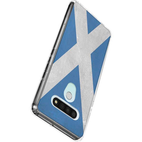 Scotland Flag Distressed LG Stylo 6 Clear Case