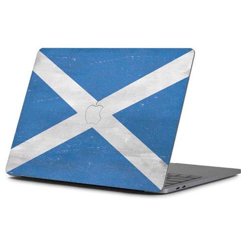 Scotland Flag Distressed Apple MacBook Pro 13-inch Skin