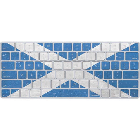 Scotland Flag Distressed Magic Keyboard Skin