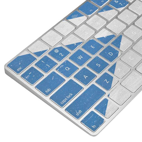 Scotland Flag Distressed Magic Keyboard Skin