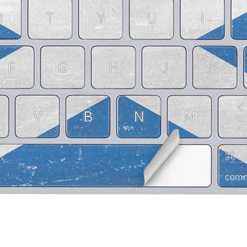 Scotland Flag Distressed Magic Keyboard Skin