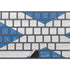 Scotland Flag Distressed Magic Keyboard with Numeric Keypad Skin